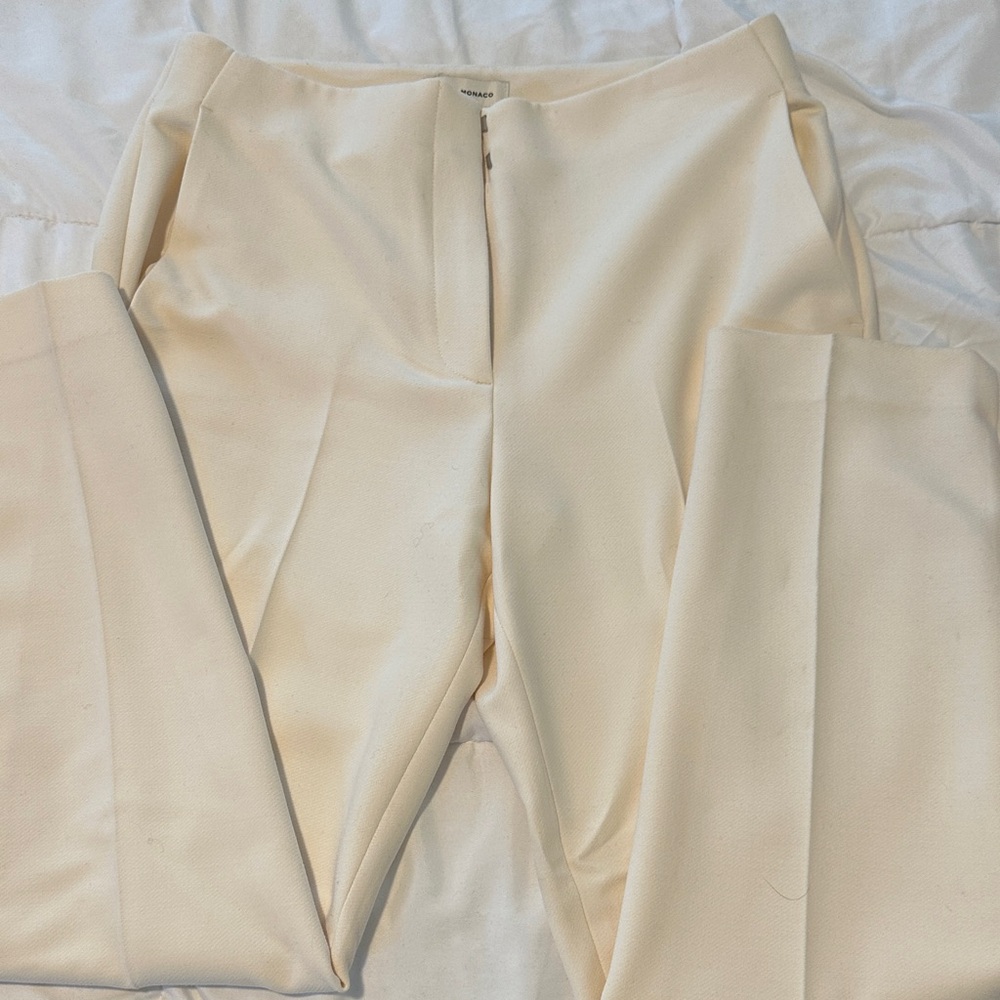 Club Monaco Cream Women's Trousers